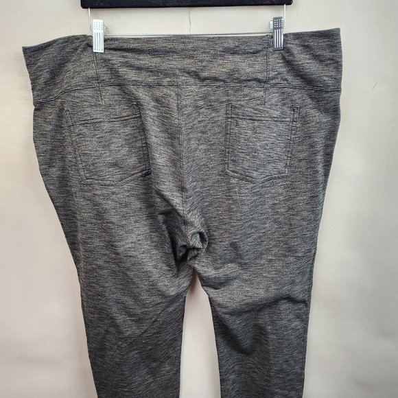 Athleta Heather Gray Exercise Stretch Activewear Leggings Pants Size 2X - Picture 5 of 8